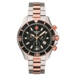 Swiss Alpine Military By Grovana Nautilus Chronograph Black Dial Quartz 7040.9157 100M Men's Watch