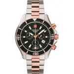 Swiss Alpine Military By Grovana Nautilus Chronograph Black Dial Quartz 7040.9157 100M Men's Watch
