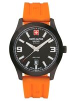 Swiss Alpine Military Combat Pro Rubber Strap Black Dial Quartz 7056.1879 100M Men's Watch