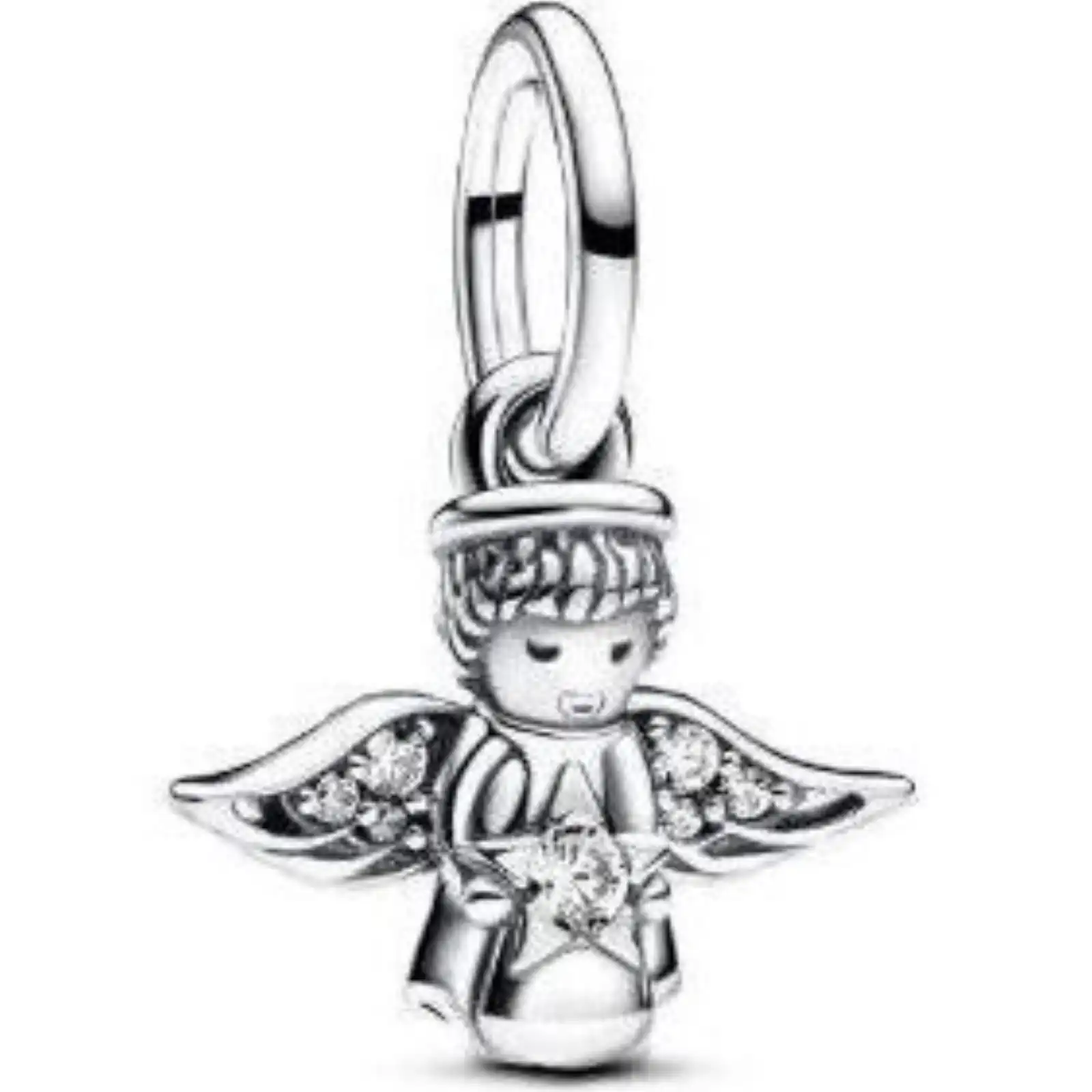 Pandora Charms Sparkling Angel Dangle (793598C01)  JEWELRY