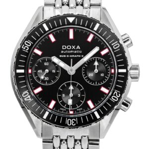 Doxa Sub 200 C-Graph II Sharkhunter Black Dial Automatic Diver's 797.10.101.10 200M Men's Watch With Extra Strap