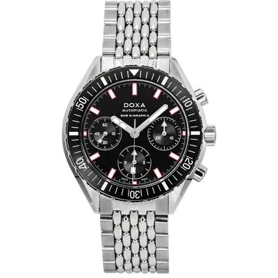 Doxa Sub 200 C-Graph II Sharkhunter Black Dial Automatic Diver's 797.10.101.10 200M Men's Watch With Extra Strap