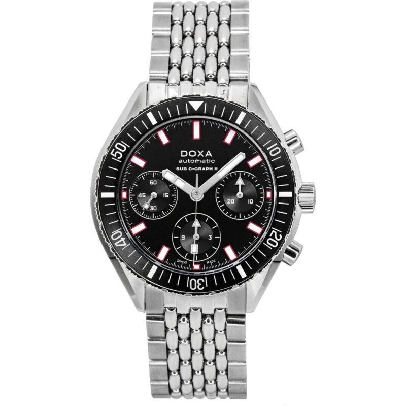 Doxa Sub 200 C-Graph II Sharkhunter Black Dial Automatic Diver's 797.10.101.10 200M Men's Watch