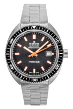 Edox Hydro-Sub Stainless Steel Grey Dial Automatic Diver's 801283NMGINO 300M Men's Watch