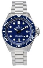 Edox Neptunian Grande Reserve Blue Dial Automatic Diver's 80801 3BUM BUIN 300M Men's Watch