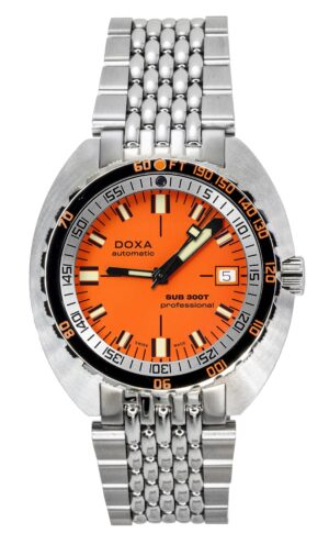 Doxa SUB 300T Aristera Professional Orange Dial Automatic Diver's 840.10.351.10 1200M Men's Watch With Extra Strap