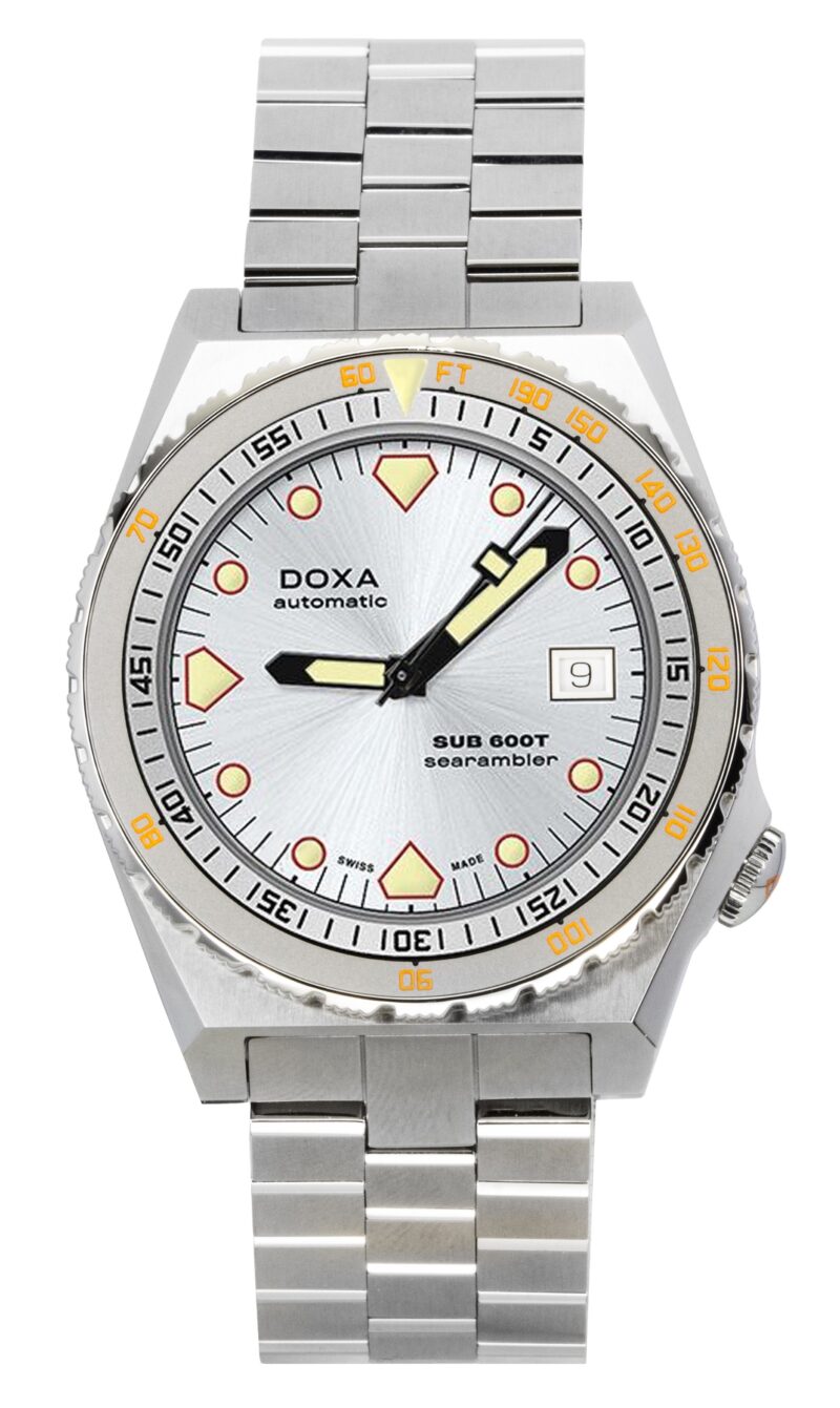 Doxa SUB 600T Searambler Stainless Steel Silver Dial Automatic Diver's 862.10.021.10 600M Men's Watch