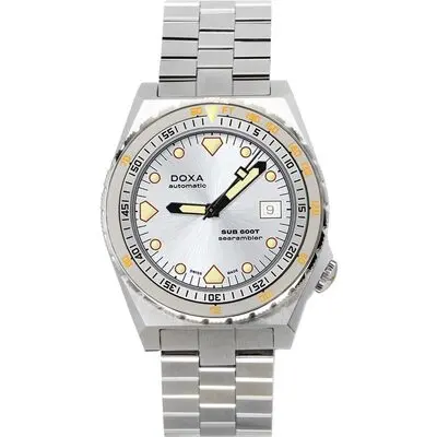 Doxa SUB 600T Searambler Stainless Steel Silver Dial Automatic Diver's 862.10.021.10 600M Men's Watch