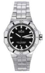 Edox Delfin The Original Day Date Black Dial Automatic Diver's 88008 3M NIN 200M Men's Watch
