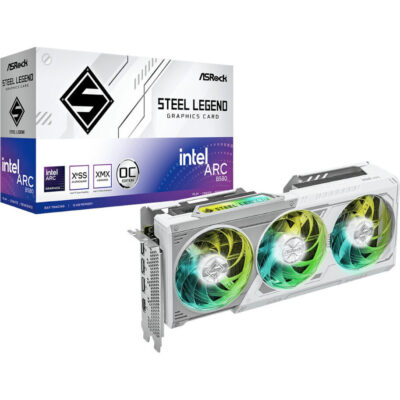 ASRock Intel Arc B580 Steel Legend OC 12GB GDDR6 192-BIT Graphics Card