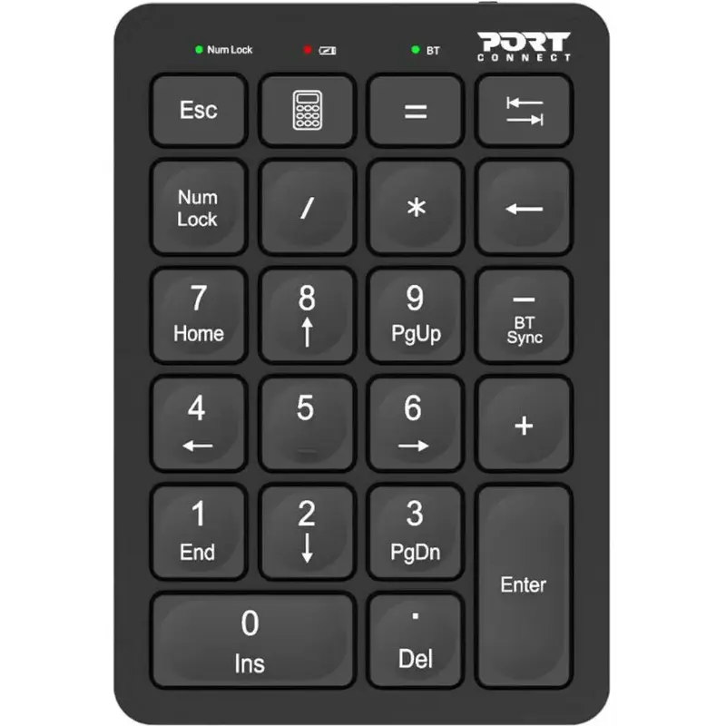 Port Connect Bluetooth Rechargeable Keypad