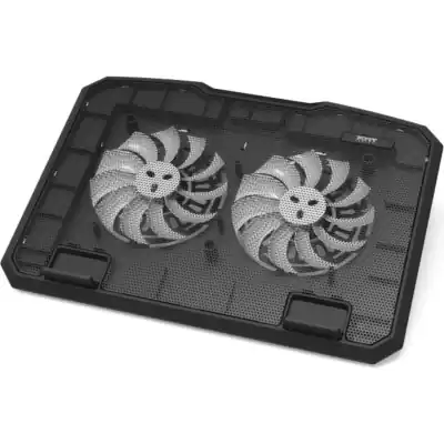 Port Ergonomic Notebook Cooler Pro, with Dual Fans and USB Ports