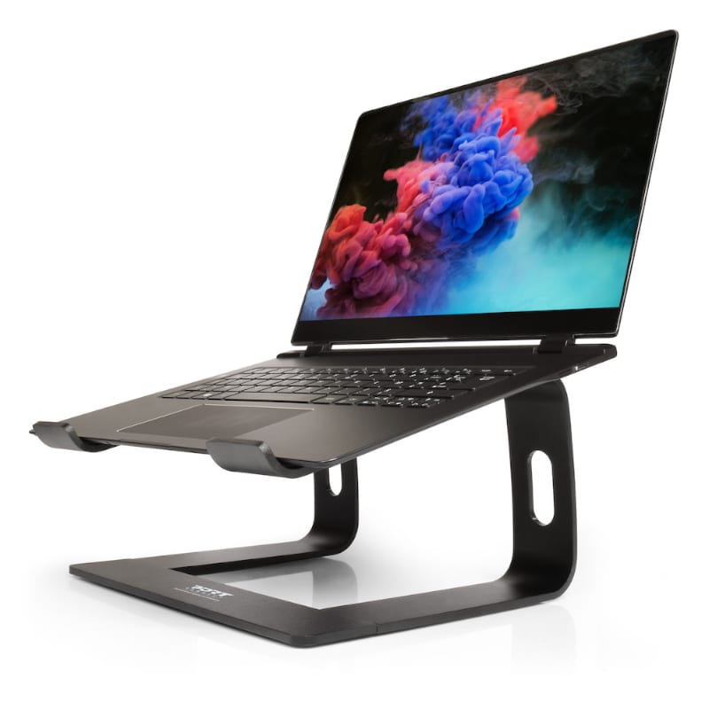 Port Connect Ergonomic 10-15.6" Aluminium Notebook Stand 4 Port Connect Ergonomic 10-15.6" Aluminium Notebook Stand - Image 4
