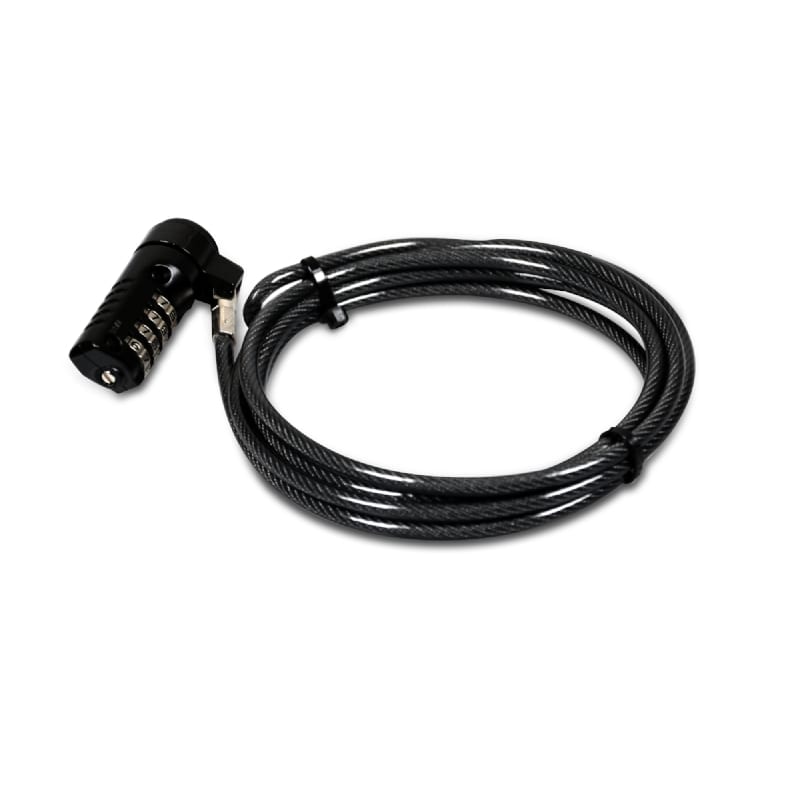 Port Connect 1.8m T-Bar Combination Cable Lock 1 Port Connect 1.8m T-Bar Combination Cable Lock