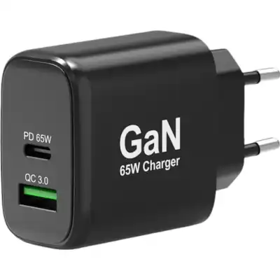 Port Connect 65W GaN Type-C and USB-A Fast Charger
