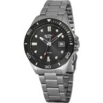 Westar Activ Sports Stainless Steel Black Dial Quartz 90250SBN903 100M Men's Watch