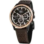 Westar Activ Chronograph Leather Strap Black Dial Quartz 90265BPN603 100M Men's Watch