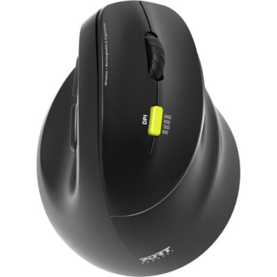 Port Connect Ergo Shape Bluetooth Rechargeable Mouse