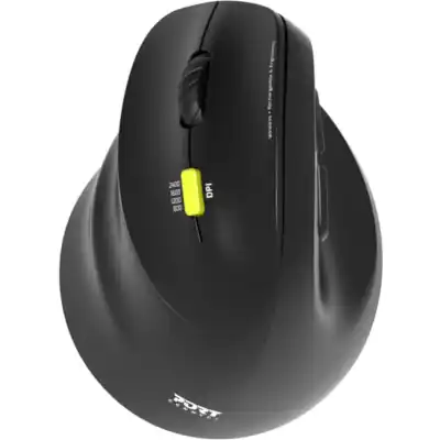 Port Connect Ergo Shape Rechargeable Wireless Mouse