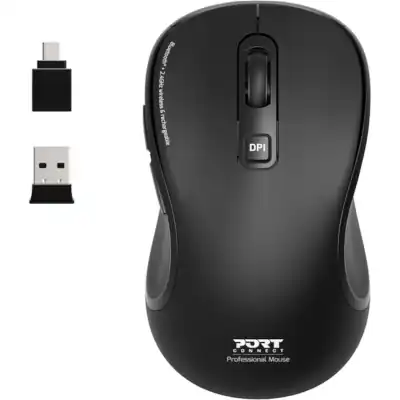 Port Connect Essential Bluetooth Wireless Rechargeable Mouse