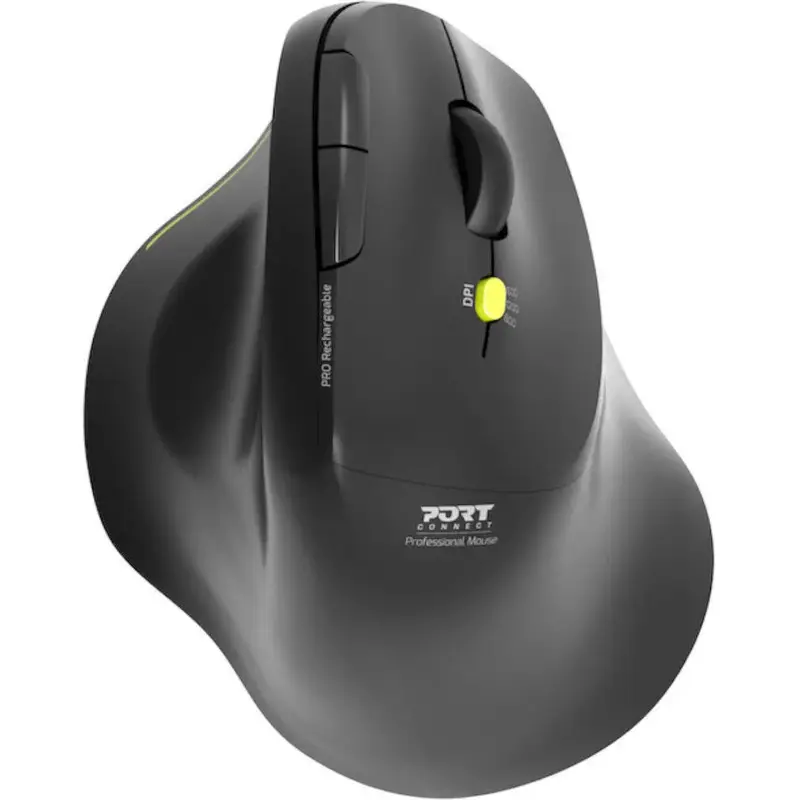 Port Connect 2.4GHz Wireless ERGO SOFT Bluetooth Rechargeable Mouse