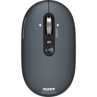 Port Connect PURE MAC Rechargeable Wireless and Bluetooth Mouse - Shadow