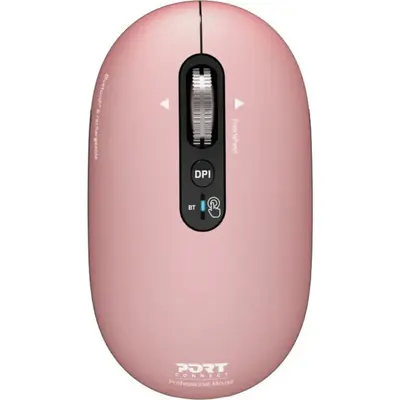 Port Connect PURE MAC Rechargeable Wireless and Bluetooth Mouse - Copper Rose