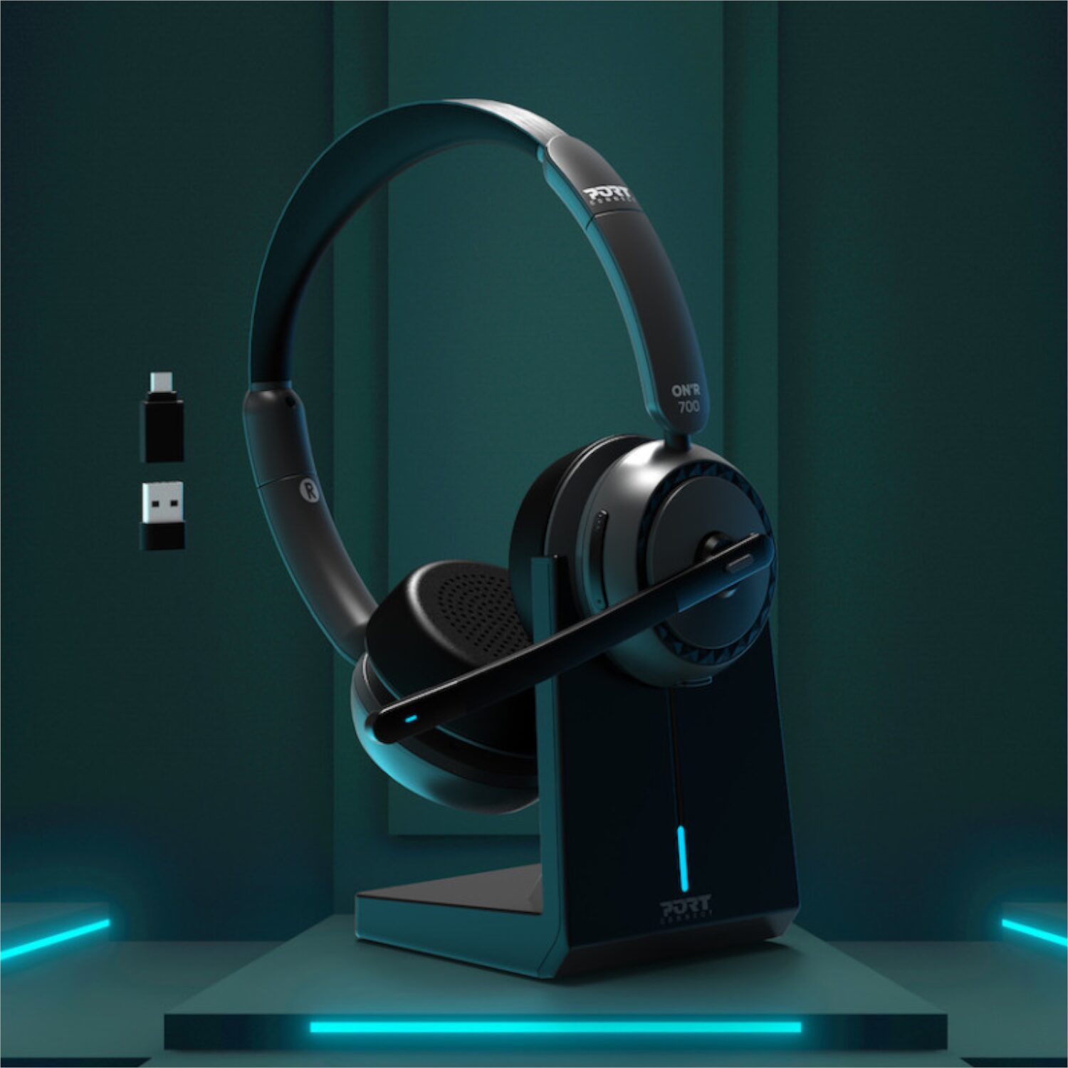 Port Connect ON’R 700 Bluetooth Wireless Headset with Noise Cancellation - Image 8