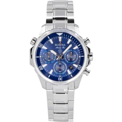 Bulova Marine Star 96b256 Quartz Chronograph Men's Watch
