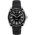 Bulova Icon Precisionist Leather Strap Grey Dial Quartz 96B416 100M Men's Watch