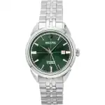 Bulova Sutton Stainless Steel Green Dial Automatic 96B424 Men's Watch