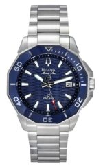 Bulova Marine Star Precisionist Stainless Steel Blue Dial Quartz Diver's 96B433 200M Men's Watch