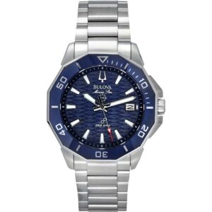 Bulova Marine Star Precisionist Stainless Steel Blue Dial Quartz Diver's 96B433 200M Men's Watch
