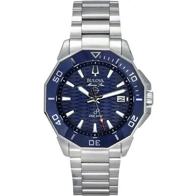 Bulova Marine Star Precisionist Stainless Steel Blue Dial Quartz Diver's 96B433 200M Men's Watch