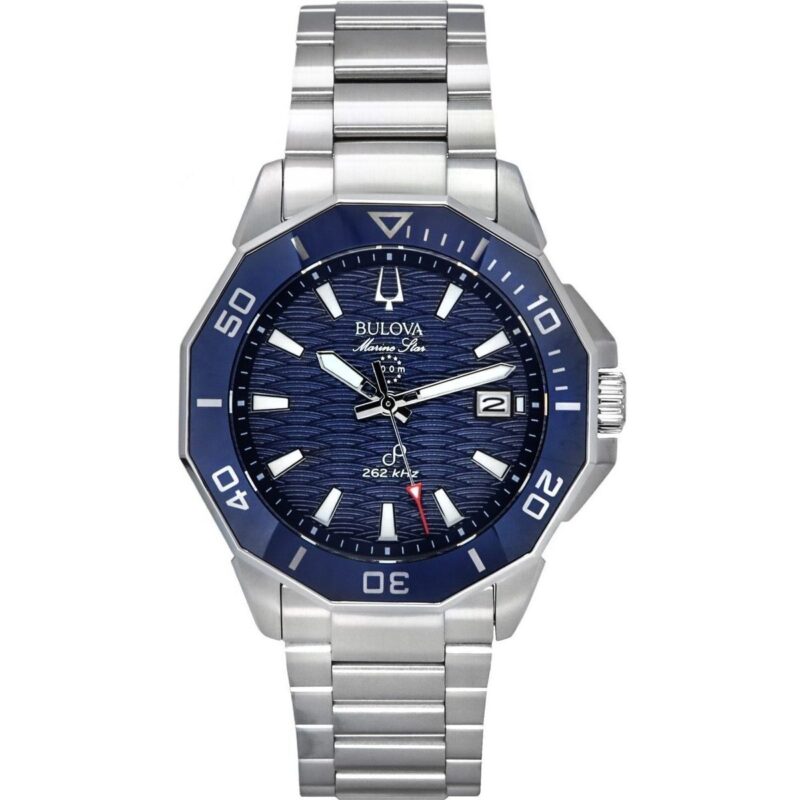 Bulova Marine Star Precisionist Stainless Steel Blue Dial Quartz Diver's 96B433 200M Men's Watch Bulova Marine Star Precisionist Stainless Steel Blue Dial Quartz Diver's 96B433 200M Men's Watch