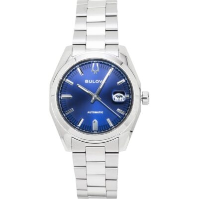 Bulova Surveyor Stainless Steel Blue Automatic 96B436 Men's Watch