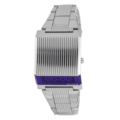 Bulova Computron Archive Series Stainless Steel Blue Dial Quartz 96C139 Men's Watch