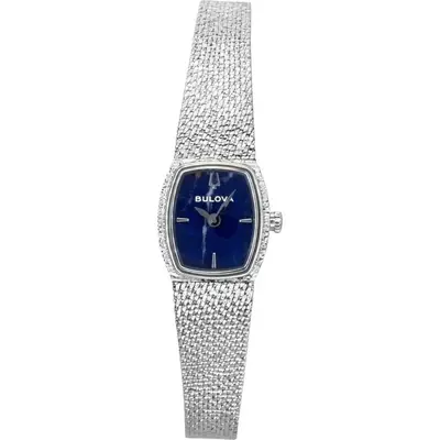 Bulova Goddess of Time Stainless Steel Blue Dial Quartz 96L343 Women's Watch