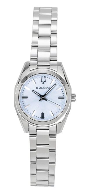 Bulova Surveyor Stainless Steel Light Blue Dial Quartz 96L345 Women's Watch