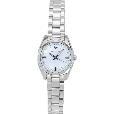 Bulova Surveyor Stainless Steel Light Blue Dial Quartz 96L345 Women's Watch