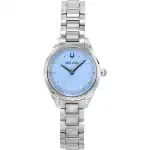 Bulova Sutton Diamond Accents Stainless Steel Light Blue Dial Quartz 96P250 Women's Watch
