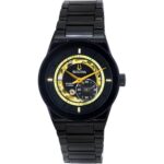 Bulova Modern Millennia Semi Skeleton Black Dial Automatic 98A291 Men's Watch