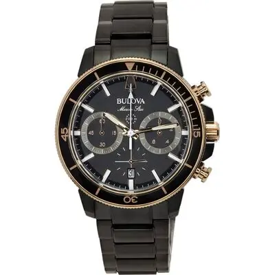 Bulova Marine Star Chronograph Quartz Diver's 98B302 200M Men's Watch