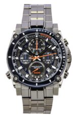 Bulova Icon Precisionist Chronograph Stainless Steel Grey Dial Quartz Diver's 98B343 300M Men's Watch