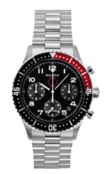 Bulova Marine Star Heritage Special Edition Chronograph Black Dial Quartz Diver's 98B451 200M Men's Watch