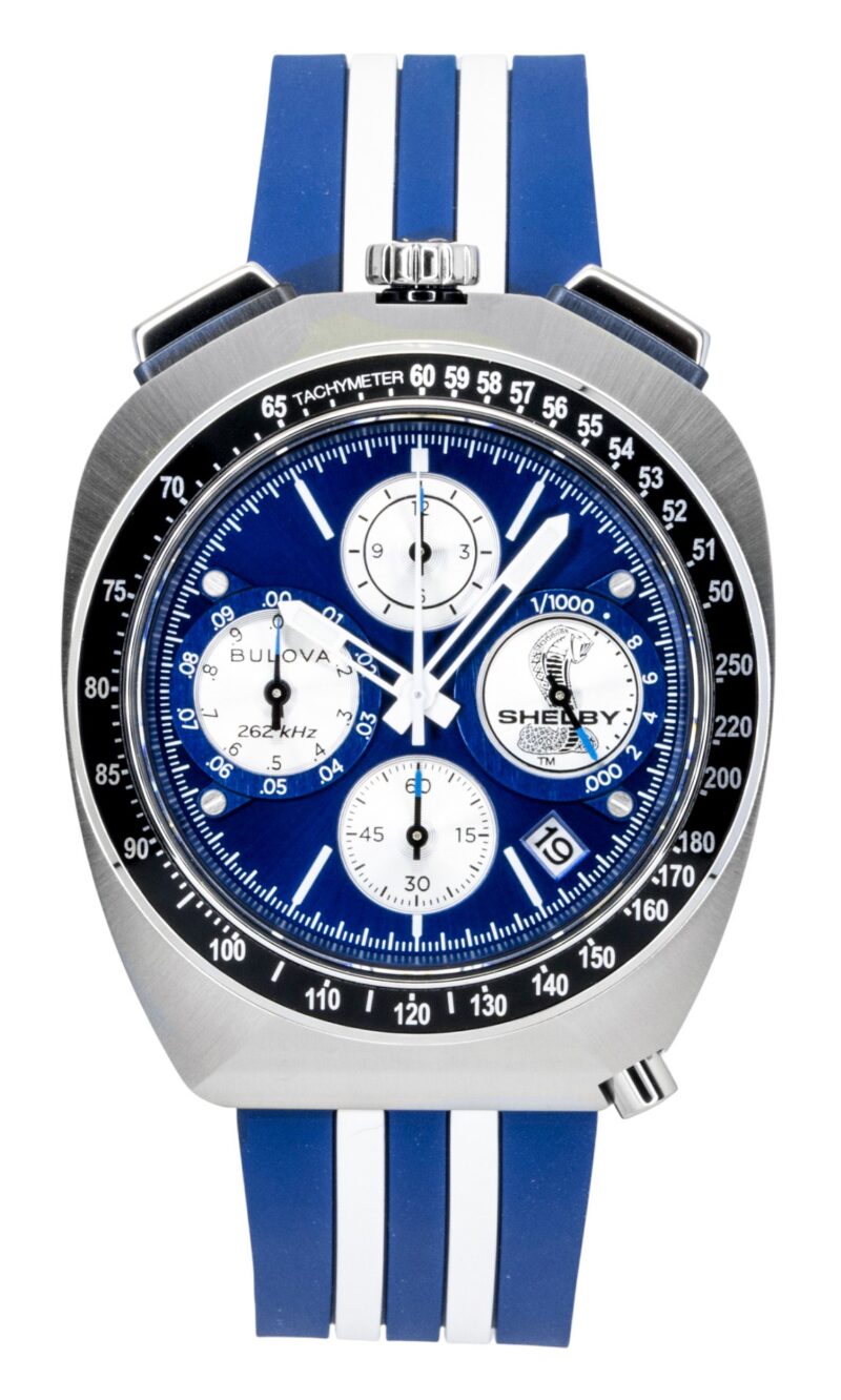 Bulova Shelby Racer Chronograph 150th Anniversary Limited Edition Blue Dial Quartz 98B452 Men's Watch