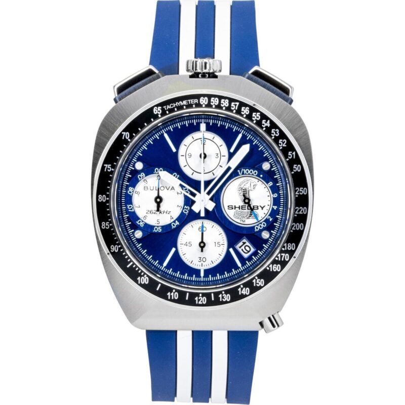 Bulova Shelby Racer Chronograph 150th Anniversary Limited Edition Blue Dial Quartz 98B452 Men's Watch Bulova Shelby Racer Chronograph 150th Anniversary Limited Edition Blue Dial Quartz 98B452 Men's Watch