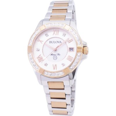 Bulova Marine Star 98R234 Diamond Accent Quartz Women's Watch