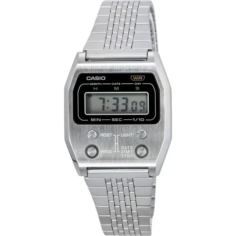 Casio Vintage Digital Stainless Steel Quartz A1100D-1 Unisex Watch