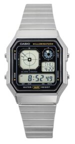 Casio Vintage Digital Stainless Steel Quartz A130WE-1A Unisex Watch
